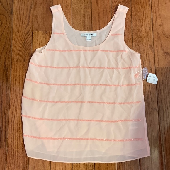 Forever 21 Tops - Forever 21 Tank with beaded design on the front NWT